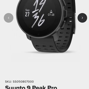 Suunto 9 Peak Pro Graphite Smartwatch